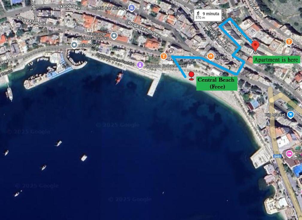 Bay View Apartment Saranda Zewnętrze zdjęcie